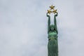 Freedom monument in Riga, Latvia, national symbol of independenc