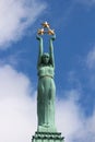 Freedom Monument Riga, Latvia Royalty Free Stock Photo