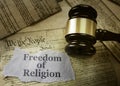 Freedom of Religion concept Royalty Free Stock Photo