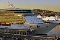 Freedom of the Seas in the port of Naples Royalty Free Stock Photo