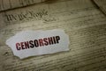 Freedom of speech and censorship Royalty Free Stock Photo
