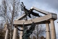 Freedom Square. Monuments to victims of German and Hungarian Nazism