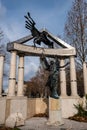 Freedom Square. Monuments to victims of German and Hungarian Nazism