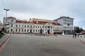 Freedom Square in Upper Town in historical center of Minsk. Belarus Royalty Free Stock Photo