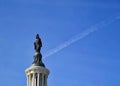 Freedom Statue atop the dome of the U. S. Capitol Building in Washington, D. C.