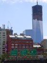 Freedom Tower under construction on Manhattan
