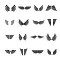 Freedom Wings emblems set.