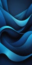 Freeform Shapes in Blue Darkslategray Royalty Free Stock Photo