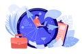 Time management concept vector illustration. Royalty Free Stock Photo
