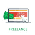 Freelance icon Royalty Free Stock Photo