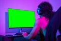 Freelance programmer doing a project from his computer. Replaceable screens to use content.