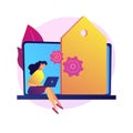 Freelance programming vector concept metaphor