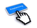 freelancing button on white