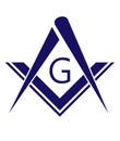 Freemason symbol Royalty Free Stock Photo