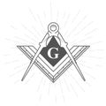 Freemason symbol - illuminati logo