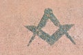 Freemasonry symbol Royalty Free Stock Photo