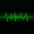 Heart beat cardiogram background