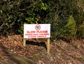 Freerange Children sign Royalty Free Stock Photo