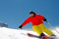 Freeride in fresh powder snow Royalty Free Stock Photo