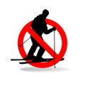 Freeride is not allowed. Prohibiting symbol