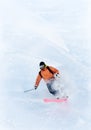 Freeride skier in powder snow Royalty Free Stock Photo