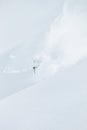 Powder skier in big snow