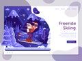 Freeride Skiing Ski Resort Landing Page