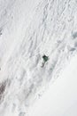 Freerider in a avalanche