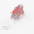 Freerider in a snow powder