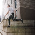Freerunner in the City Royalty Free Stock Photo