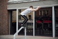 Freerunner in the City Royalty Free Stock Photo