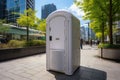 Freestanding street toilet