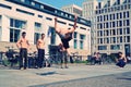 Freestyle dancers in Pariser Platz