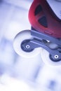 Freestyle inline skates in store Royalty Free Stock Photo