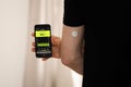 FreeStyle Libre 3 Sensor and App on a Smartphone