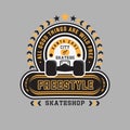 FREESTYLE SKATE SHOP. Royalty Free Stock Photo