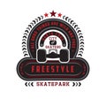 FREESTYLE SKATE SHOP. Royalty Free Stock Photo