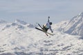 Freestyle skier in les Arcs.