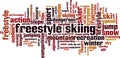 Freestyle skiing word cloud