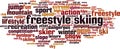 Freestyle skiing word cloud