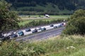 Freeway or highway traffic jam Royalty Free Stock Photo