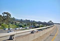 Freeway overpass on California coast.