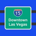 Freeway to Las Vegas sign