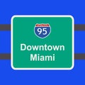 Freeway to Miami sign