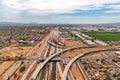 Freeways Meet in the urban desert Royalty Free Stock Photo