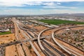 Freeways Meet in the urban desert Royalty Free Stock Photo