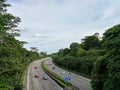 Freeways in Singapore Overlooking Supertrees