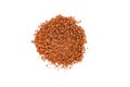 freeze-dried coffee on a white background