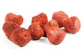 Freeze-dried strawberries Royalty Free Stock Photo