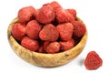 Freeze-dried strawberries Royalty Free Stock Photo